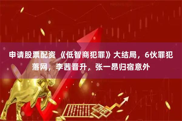 申请股票配资 《低智商犯罪》大结局，6伙罪犯落网，李茜晋升，张一昂归宿意外